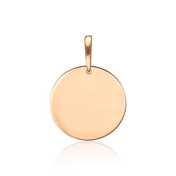 Золотой кулон глянцевый диск 035742 детальное изображение ювелирного изделия Золотые подвески Золотой кулон глянцевый диск 035742 детальное изображение ювелирного изделия Золотые подвески