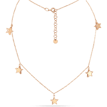 оглядове фото Золоте кольє п'ять Зірок 036398