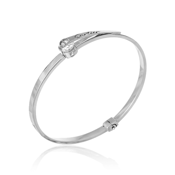 браслет из белого золота с гравировкой картье браслет из белого золота с гравировкой картье