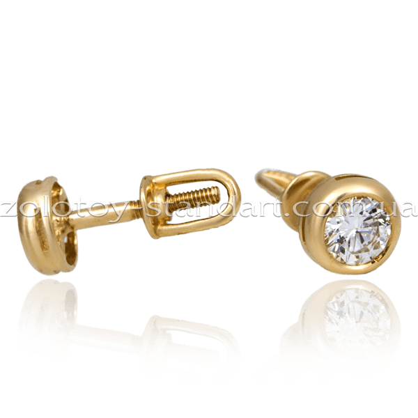 Серьги из  золота с бриллиантами Navi E0289 детальное изображение ювелирного изделия Золотые серьги с бриллиантами Серьги из  золота с бриллиантами Navi E0289 детальное изображение ювелирного изделия Золотые серьги с бриллиантами