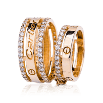 обзорное фото Золотое кольцо на две фаланги 032657  Золотые кольца