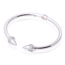 обзорное фото Золотой браслет с фианитами 025216 Золотой браслет кольцом обзорное фото Золотой браслет с фианитами 025216  Золотой браслет кольцом