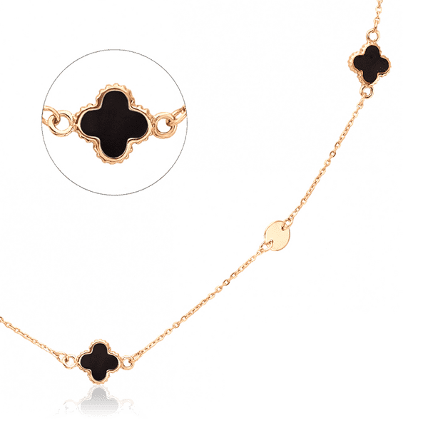 золотая цепочка с клевером купить золотая цепочка с клевером купить