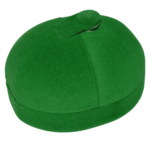 Футляр Кружок на кнопке, зеленый, универсальная прорезь 027593 детальное изображение ювелирного изделия Подарочные футляры и упаковки Футляр Кружок на кнопке, зеленый, универсальная прорезь 027593 детальное изображение ювелирного изделия Подарочные футляры и упаковки