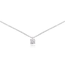 обзорное фото Золотая цепочка с бриллиантовой подвеской 032790 Золотое колье с бриллиантами обзорное фото Золотая цепочка с бриллиантовой подвеской 032790  Золотое колье с бриллиантами