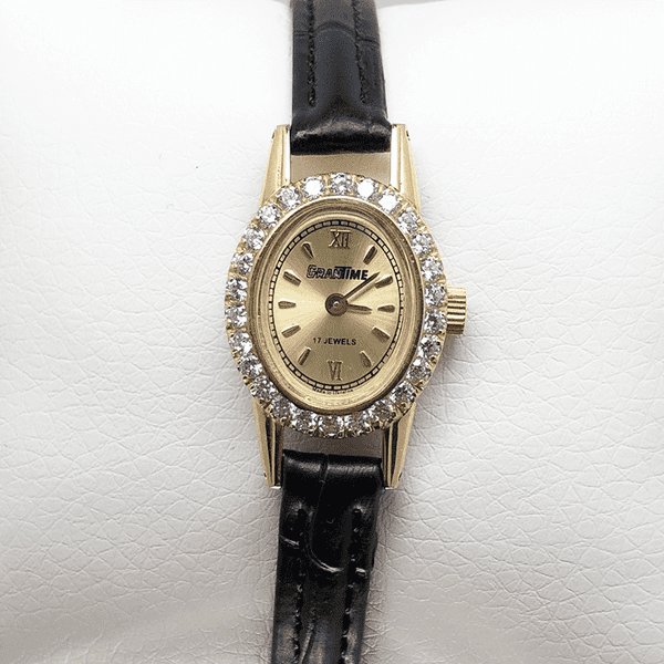 золотые часы с кожаным ремешком золотые часы с кожаным ремешком