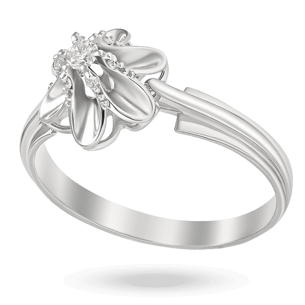 Кольцо из белого золота Экстравагантный Цветок с россыпью бриллиантов 040824 детальное изображение ювелирного изделия Золотые кольца с бриллиантами Кольцо из белого золота Экстравагантный Цветок с россыпью бриллиантов 040824 детальное изображение ювелирного изделия Золотые кольца с бриллиантами