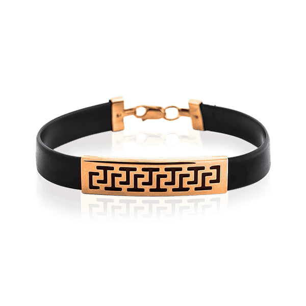 Золотой браслет каучук 910034 детальное изображение ювелирного изделия Золотые браслеты с каучуком Золотой браслет каучук 910034 детальное изображение ювелирного изделия Золотые браслеты с каучуком