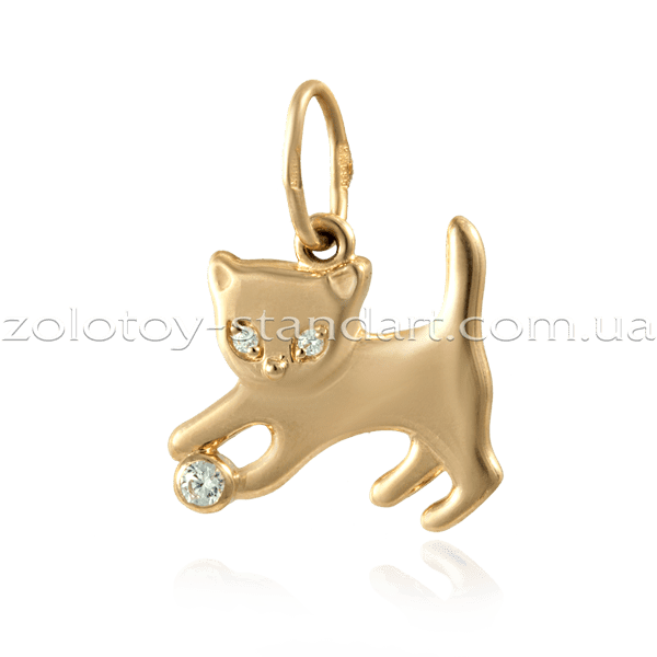 Кулон Котик 31000 детальное изображение ювелирного изделия Золотые кулоны с фианитом Кулон Котик 31000 детальное изображение ювелирного изделия Золотые кулоны с фианитом