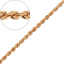 обзорное фото Золотая цепочка Жгут 9602403-2  Золотые цепочки плетения Жгут