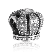 обзорное фото Серебряный подвес-шарм Корона правителя 026422  Серебряные подвесы-шармы (бусины)