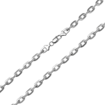 обзорное фото Тяжелая серебряная цепь мужская Якорное плетение 035362  Серебряные цепочки