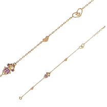 обзорное фото Золотой браслет для мамы Девочка Be happy 033789  Золотые браслеты