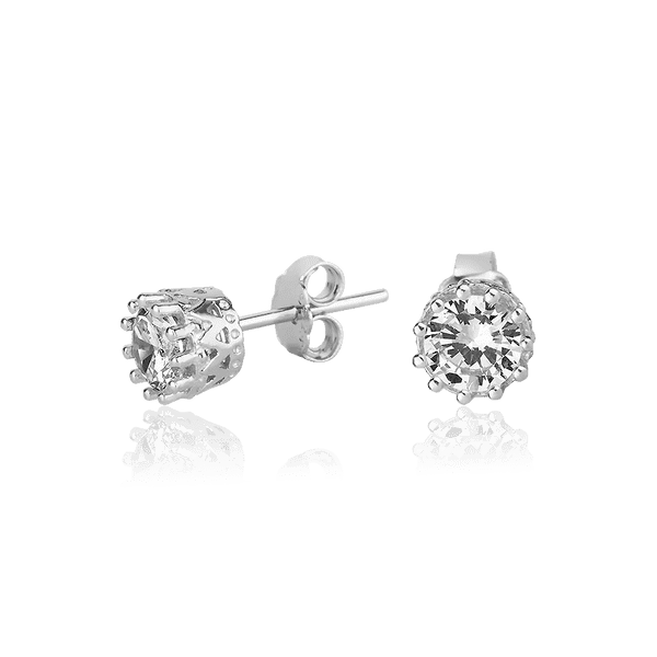 Серебряные серьги гвоздики с фианитами 027924 детальное изображение ювелирного изделия Серебряные серьги с камнями Серебряные серьги гвоздики с фианитами 027924 детальное изображение ювелирного изделия Серебряные серьги с камнями