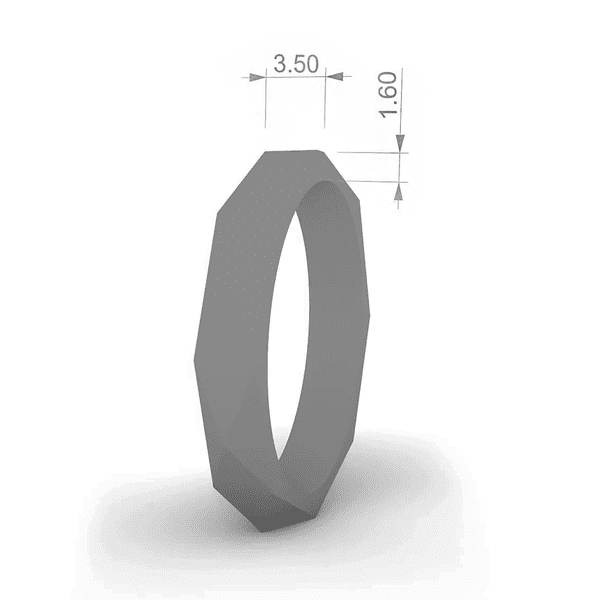 Женское обручальное кольцо Грани в белом золоте купить Женское обручальное кольцо Грани в белом золоте купить