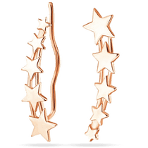 обзорное фото Золотые серьги Каффы Звездопад 032354 Золотые серьги каффы обзорное фото Золотые серьги Каффы Звездопад 032354  Золотые серьги каффы