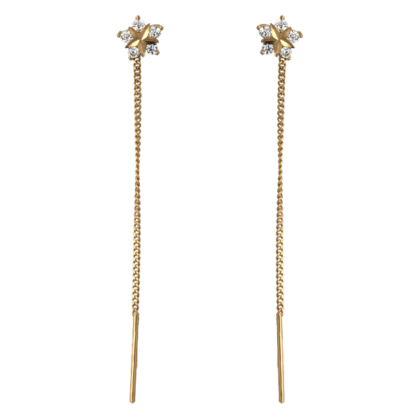 Золотые серьги 567109 детальное изображение ювелирного изделия Золотые серьги с фианитом Золотые серьги 567109 детальное изображение ювелирного изделия Золотые серьги с фианитом