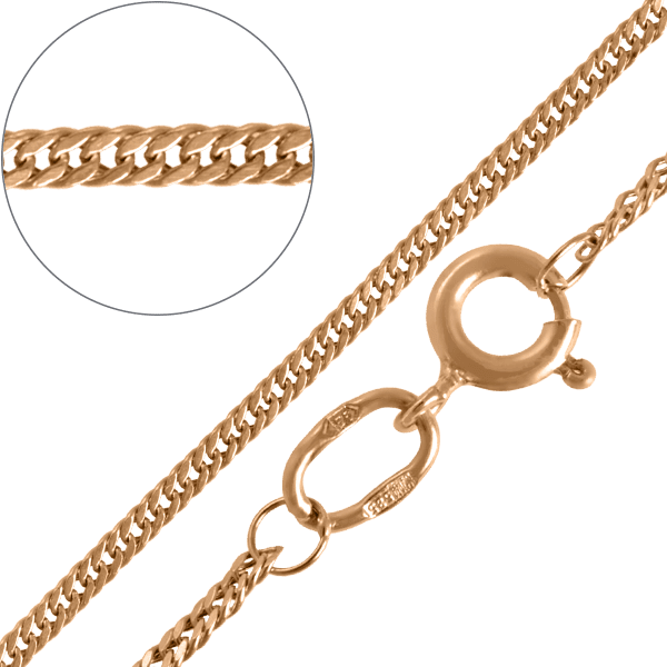 Золотая цепочка Дабл Гурмет 024590 детальное изображение ювелирного изделия Дабл Гурмет золотые цепочки