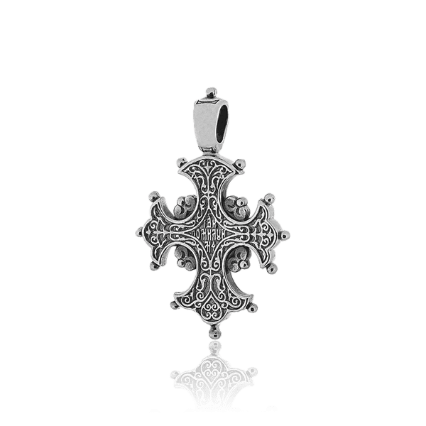 Срібний хрест Процвете Древо Христа 030641 детальне зображення ювелірного виробу Срібний хрест Процвете Древо Христа 030641 детальне зображення ювелірного виробу