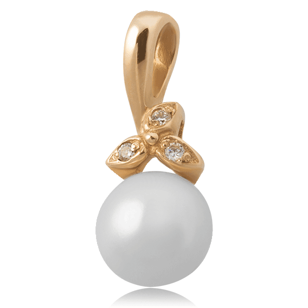 Золотой подвес с жемчугом 4125204 детальное изображение ювелирного изделия Золотые кулоны с жемчугом Золотой подвес с жемчугом 4125204 детальное изображение ювелирного изделия Золотые кулоны с жемчугом