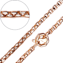 обзорное фото Золотая цепочка ручной работы с квадратными звеньями 031969 Полновесные золотые цепочки обзорное фото Золотая цепочка ручной работы с квадратными звеньями 031969  Полновесные золотые цепочки