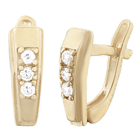 Серебряные серьги С3Ф/063 детальное изображение ювелирного изделия Серьги с позолотой Серебряные серьги С3Ф/063 детальное изображение ювелирного изделия Серьги с позолотой