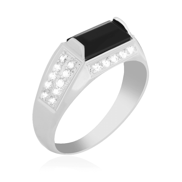 Серебряное кольцо с фианитами 024702 детальное изображение ювелирного изделия Серебряные кольца с фианитом Серебряное кольцо с фианитами 024702 детальное изображение ювелирного изделия Серебряные кольца с фианитом