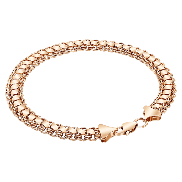 Золотой широкий браслет фантазийного плетения на карабине без вставок 040634 детальное изображение ювелирного изделия Золотые браслеты без камней Золотой широкий браслет фантазийного плетения на карабине без вставок 040634 детальное изображение ювелирного изделия Золотые браслеты без камней