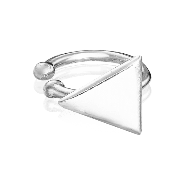 Одиночная серьга кафа на хрящ уха серебряная Треугольник 036982 детальное изображение ювелирного изделия Серебряные серьги Одиночная серьга кафа на хрящ уха серебряная Треугольник 036982 детальное изображение ювелирного изделия Серебряные серьги