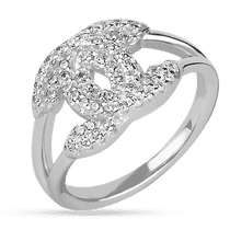 оглядове фото Срібна каблучка в стилі Chanel 028288