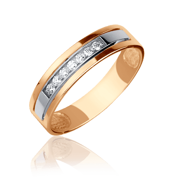 Обручальное кольцо из красного золота с бриллиантами 023195 детальное изображение ювелирного изделия Обручальные кольца с бриллиантами Обручальное кольцо из красного золота с бриллиантами 023195 детальное изображение ювелирного изделия Обручальные кольца с бриллиантами