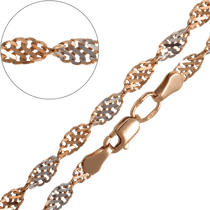 обзорное фото Золотая цепочка Ребека 17001 Ребека плетение цепочек из золота обзорное фото Золотая цепочка Ребека 17001  Ребека плетение цепочек из золота