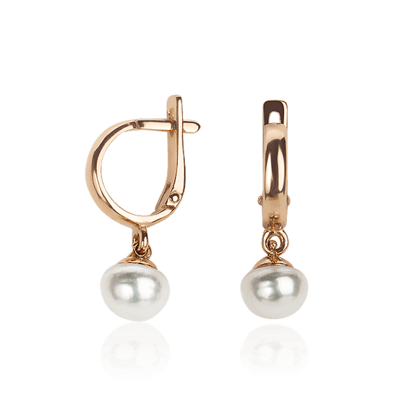 Золотые серьги с жемчугом 024037 детальное изображение ювелирного изделия Золотые серьги с жемчугом Золотые серьги с жемчугом 024037 детальное изображение ювелирного изделия Золотые серьги с жемчугом