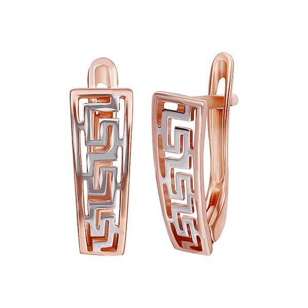 Серебряные серьги без вставок 025634 детальное изображение ювелирного изделия Серьги с позолотой Серебряные серьги без вставок 025634 детальное изображение ювелирного изделия Серьги с позолотой