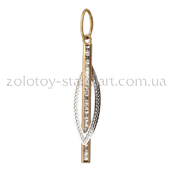 Золотой подвес 467501 детальное изображение ювелирного изделия Золотые кулоны с фианитом Золотой подвес 467501 детальное изображение ювелирного изделия Золотые кулоны с фианитом