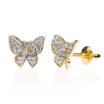 обзорное фото Золотые серьги с бриллиантами Fornax E0292  Золотые серьги с бриллиантами