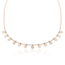 обзорное фото Цепочка гольф из желтого золота с Монетками 032857 Золотое колье без камней обзорное фото Цепочка гольф из желтого золота с Монетками 032857  Золотое колье без камней