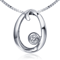 обзорное фото Золотая подвеска буква О с бриллиантом 035759 Золотые подвески обзорное фото Золотая подвеска буква О с бриллиантом 035759  Золотые подвески