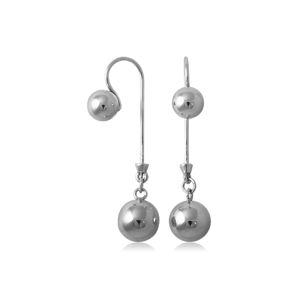 Серебряные серьги шарики 470106С детальное изображение ювелирного изделия Серебряные серьги без вставок Серебряные серьги шарики 470106С детальное изображение ювелирного изделия Серебряные серьги без вставок