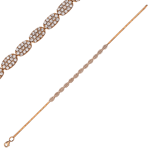 Женский золотой браслет на руку с фианитами 032373 детальное изображение ювелирного изделия Женские золотые браслеты Женский золотой браслет на руку с фианитами 032373 детальное изображение ювелирного изделия Женские золотые браслеты