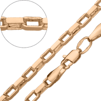 обзорное фото Цепочка в красном золоте Венецианка 027542 Золотые цепочки Венецианка обзорное фото Цепочка в красном золоте Венецианка 027542  Золотые цепочки Венецианка