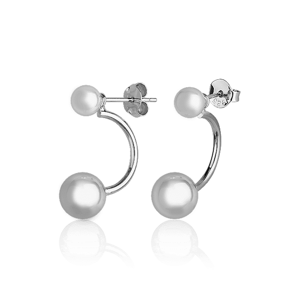 Серебряные серьги-гвоздики Шарики без вставок 027343 детальное изображение ювелирного изделия Серебряные серьги без вставок Серебряные серьги-гвоздики Шарики без вставок 027343 детальное изображение ювелирного изделия Серебряные серьги без вставок