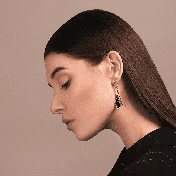 серьги золотые с агатом серьги золотые с агатом