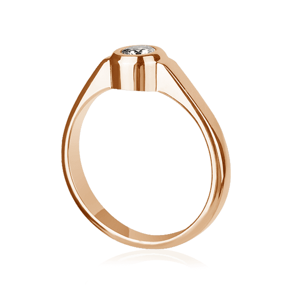 Золотое кольцо с бриллиантом