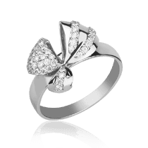 обзорное фото Кольцо из белого золота с бриллиантами 028492  Золотые кольца с бриллиантами