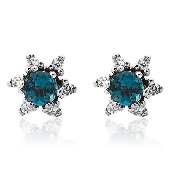 золотые серьги с лондон топазом золотые серьги с лондон топазом