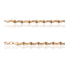 обзорное фото Золотой браслет женский Ролекс 030237 Золотые браслеты обзорное фото Золотой браслет женский Ролекс 030237  Золотые браслеты
