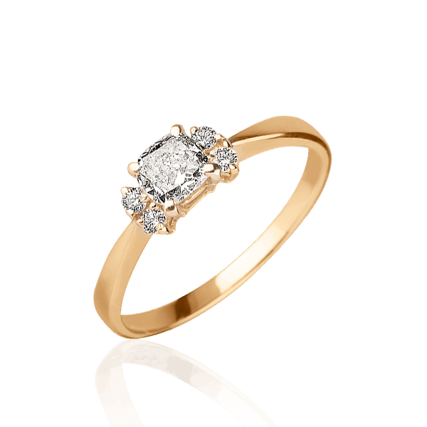 Золотое кольцо с бриллиантом 027642 детальное изображение ювелирного изделия Золотые кольца с бриллиантами Золотое кольцо с бриллиантом 027642 детальное изображение ювелирного изделия Золотые кольца с бриллиантами