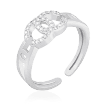 обзорное фото Серебряное кольцо с фианитами 024692  Серебряные кольца с фианитом