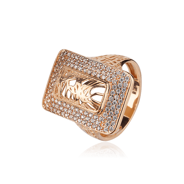 Золотое кольцо с фианитом 028058 детальное изображение ювелирного изделия Золотые кольца с фианитом Золотое кольцо с фианитом 028058 детальное изображение ювелирного изделия Золотые кольца с фианитом